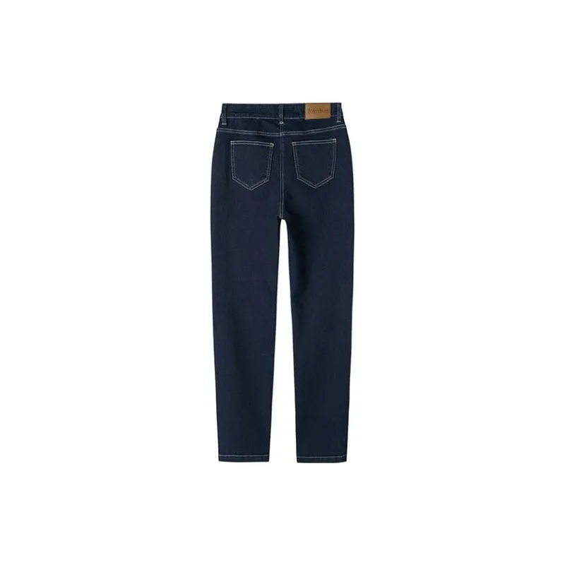 Skechers x YAZUANXILIE SS24 Jeans Women's Denim Dark Blue-1