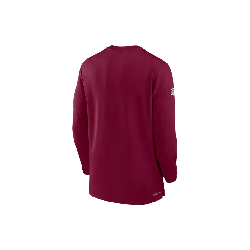 Nike x NFL Collaboration Dri-Fit Washington Commanders Sideline Sweatshirt Men's Deep Red-1