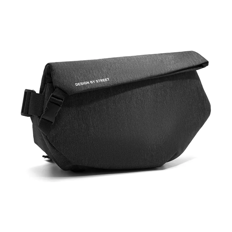 RIOREX Polyamide Messenger Bag Shoulder Bag Crossbody Bag Regular Unisex Black/Custard/Gray Black/Frosted Black-10