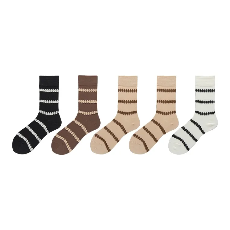 Woven Pear Mid-Calf Socks Unisex 5 Pack-11