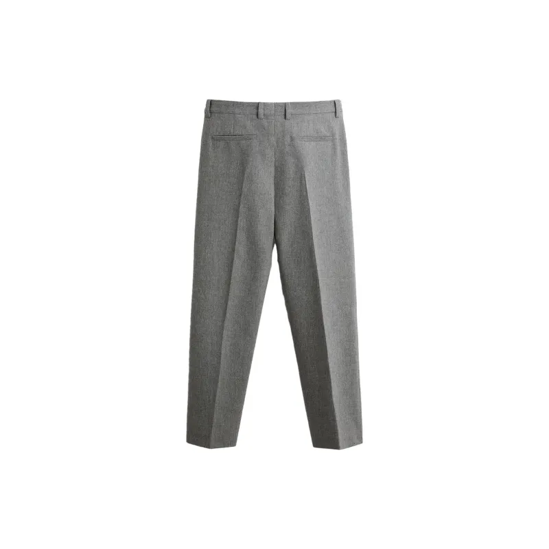 ZARA Suit Trousers Men Gray-1