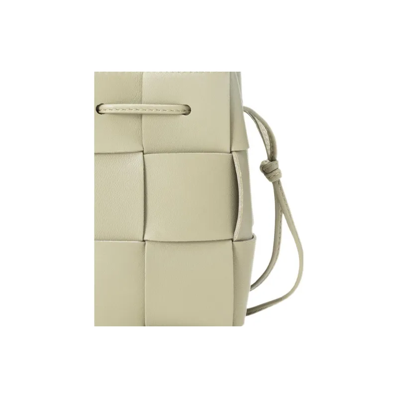 Bottega Veneta CASSETTE Pillow Bag Calfskin With Lambskin Shoulder Bag, Crossbody Bag Mini Women's Khaki-4