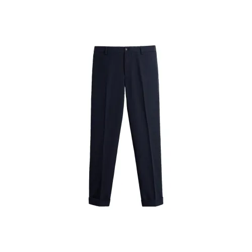 ZARA Suit Trousers Men Sea Blue