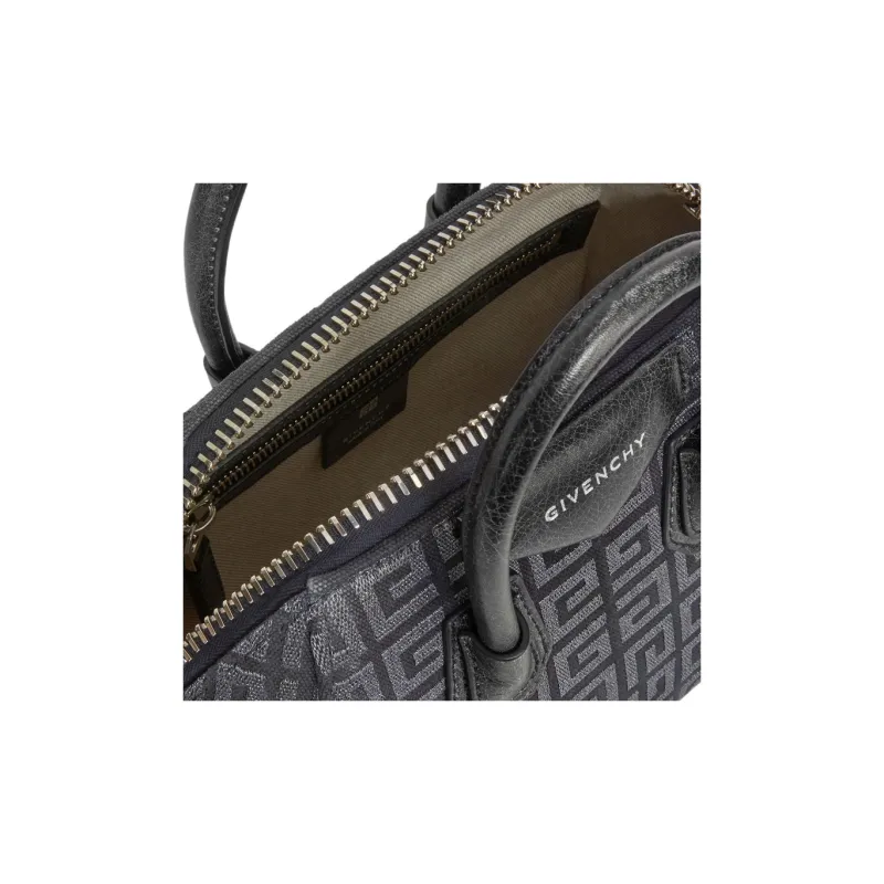 GIVENCHY Antigona Fabric Shoulder Bag Crossbody Bag Handbag Mini Women's Dark Gray-4