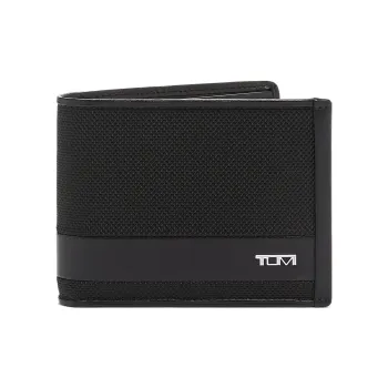 TUMI Alpha Nylon Card Holder Wallet Regular Men's Black