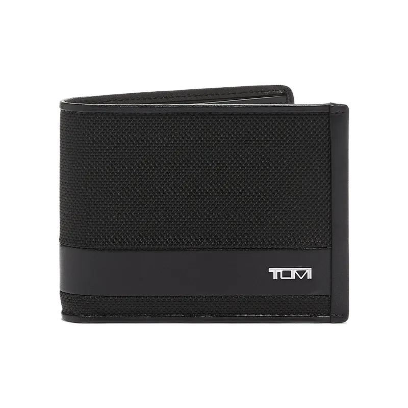 TUMI Alpha Nylon Card Holder Wallet Regular Men's Black-0