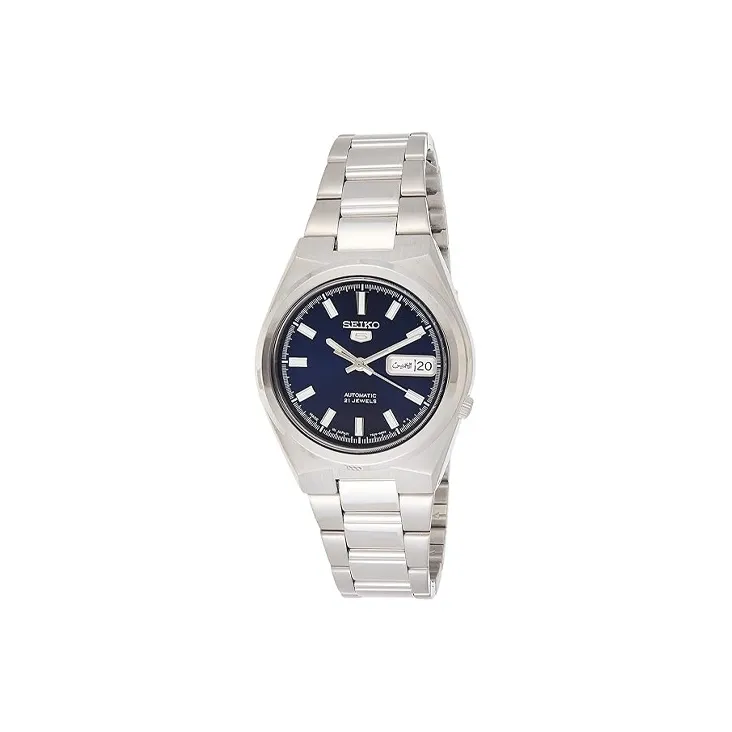 SEIKO Automatic Mechanical Movement Stainless Steel Strap Watch Men's Watches Blue Dial SNKC51J1-0