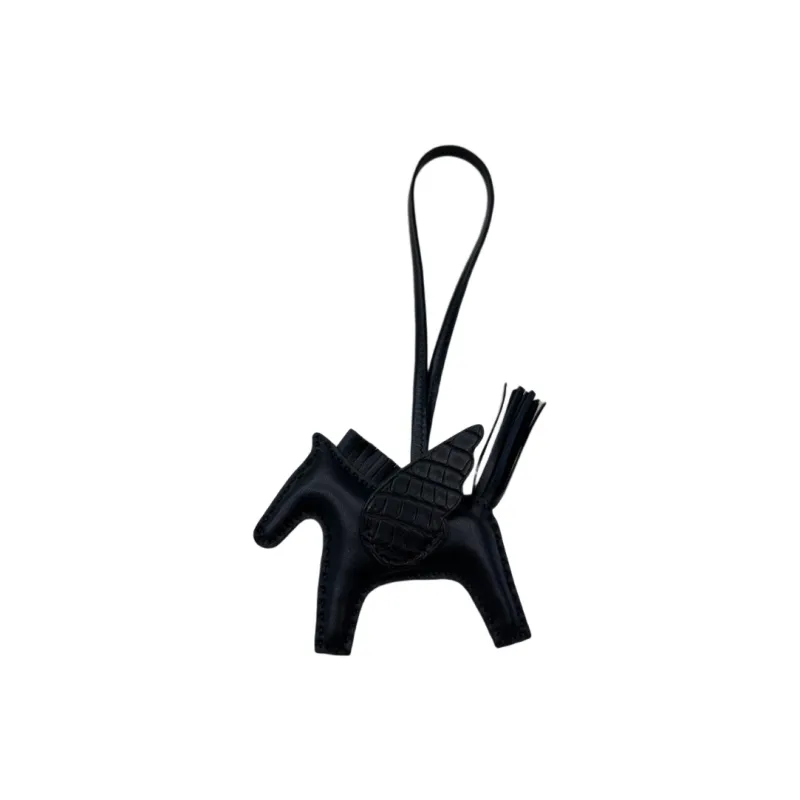 HERMES Rodeo Pendants Unisex Black-1