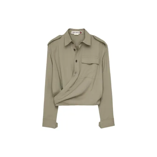 ZARA Shirts Women's Light Green