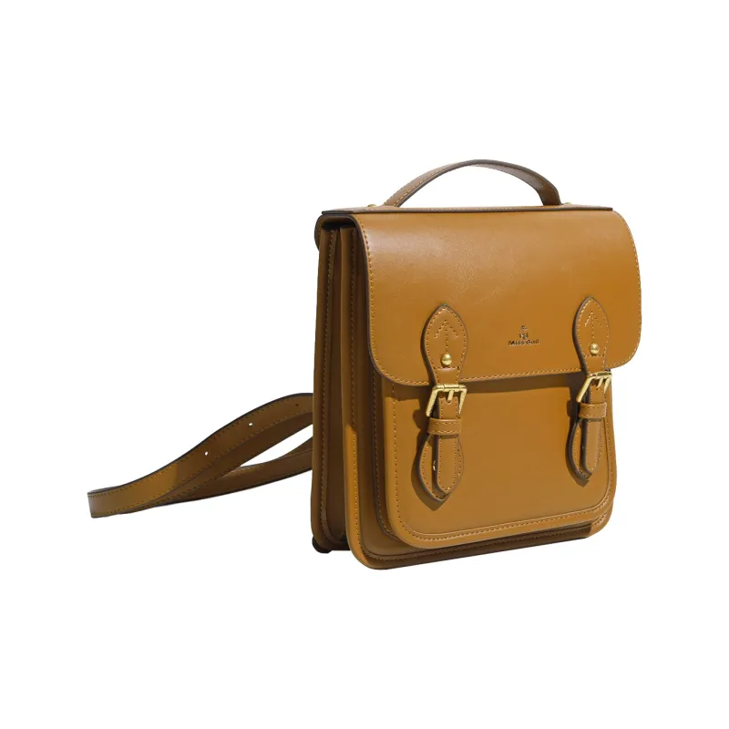 MISS GAIL Artificial Leather PU Backpack Regular Women's Brown/White-2