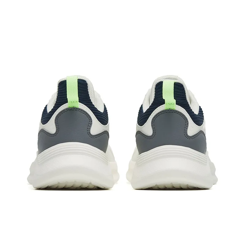Anta Cushioning Wear Resistant Low Top Running Shoes Men's White Gray-3
