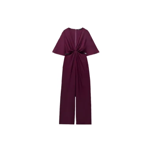 ZARA Jumpsuits Women's Eggplant Purple