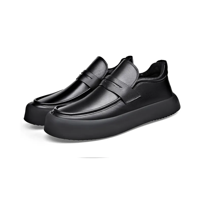 Romon Loafers Men Low Top Black-10