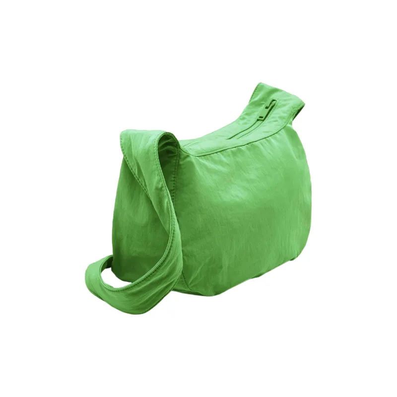 COS Polyamide Saddle Bag, Shoulder Bag, Crossbody Bag Medium Size Unisex Green-1