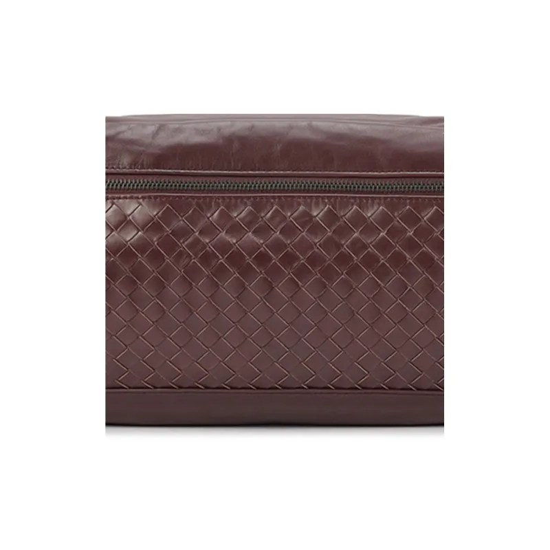 Bottega Veneta Leather Fanny Pack Women's Burgundy-3