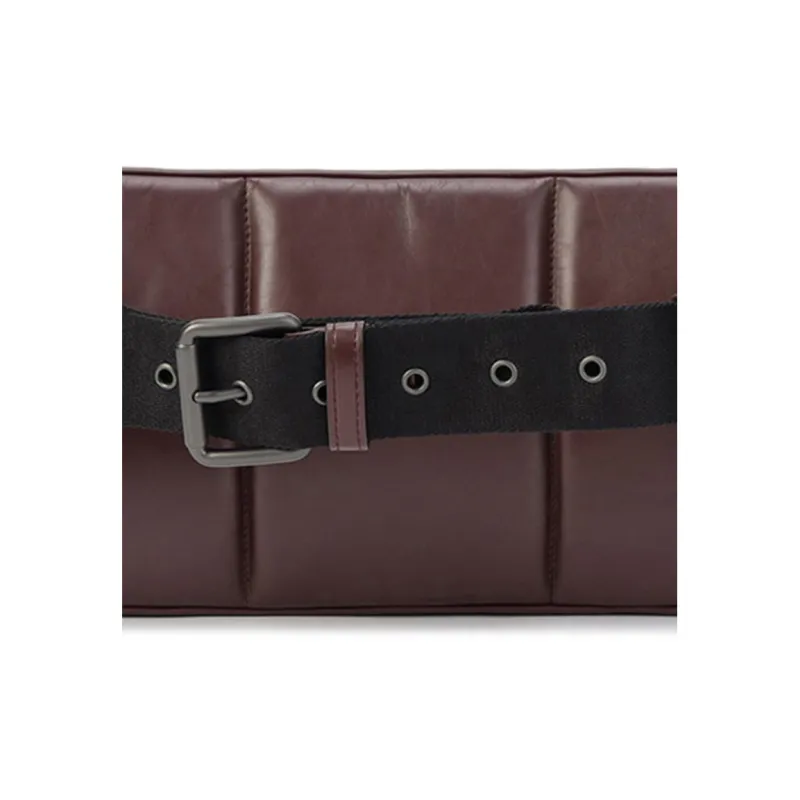 Bottega Veneta Leather Fanny Pack Women's Burgundy-4