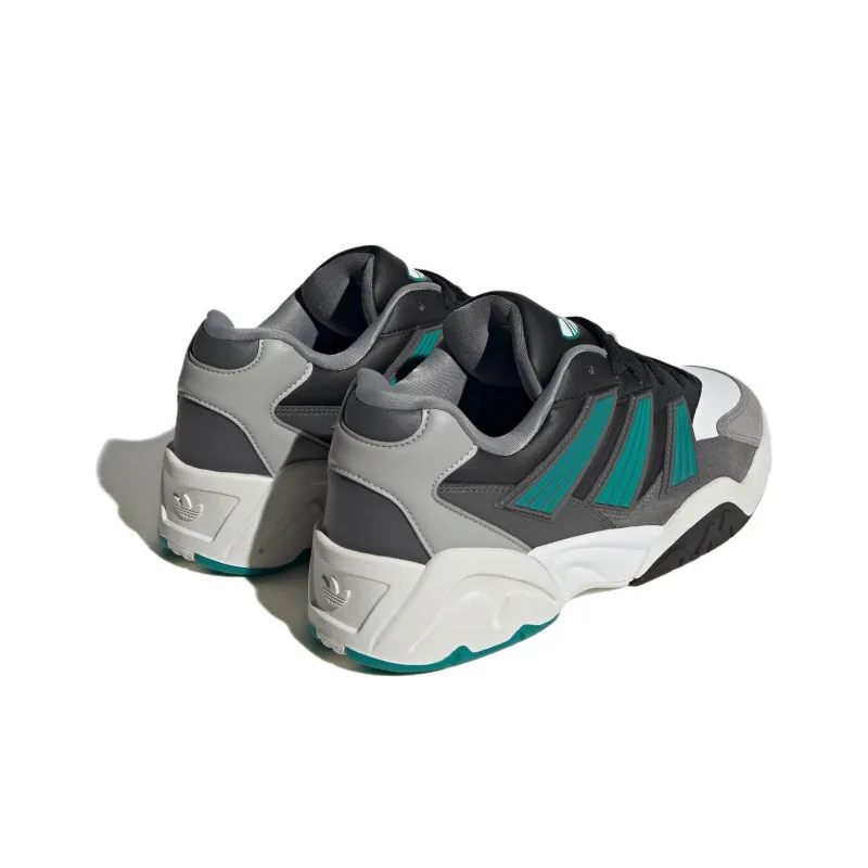 Adidas Originals Court Magnetic Anti Slip Wear Resistant Mid Top Skateboard Shoes Unisex Black White Gray-3