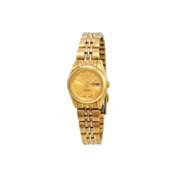 SEIKO Automatic Mechanical Movement Stainless Steel Strap Watch Women's Watch Gold Dial SYMA38K