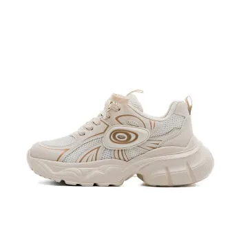 Warrior Height Increasing Wear Resistant Slip Resistant Low Top Chunky Sneakers Women's