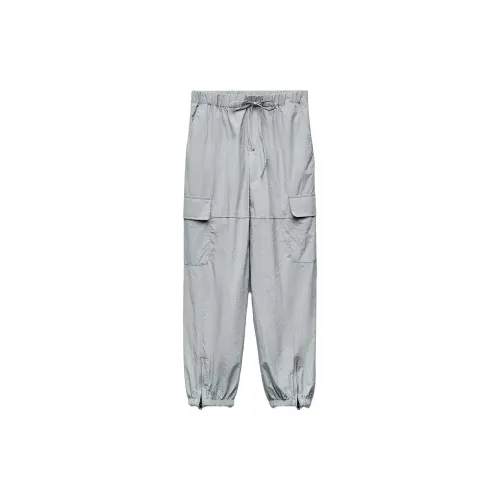 ZARA Cargo Pants Women's Blue Gray