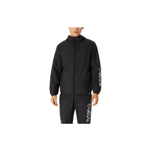 Asics Hex Graphic Padded Jackets Men Black