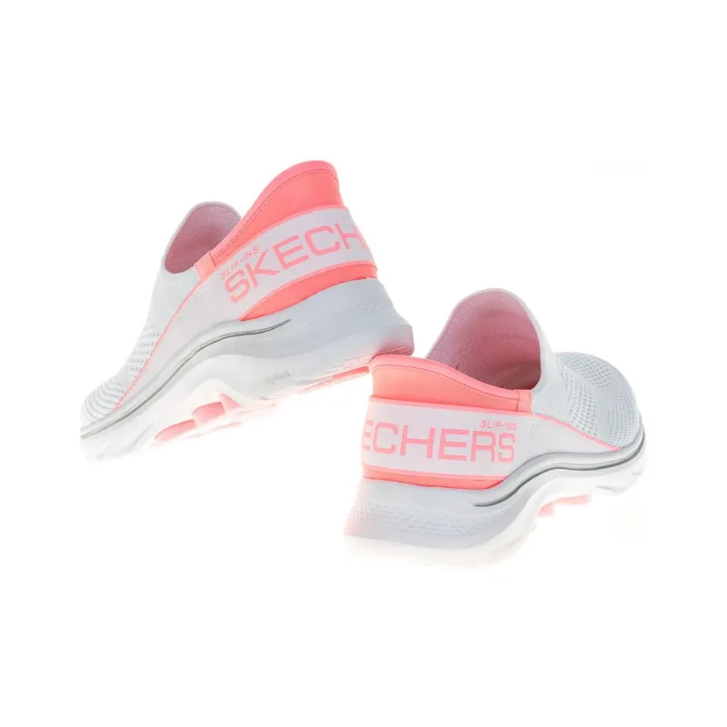 Skechers GO WALK 7 Hands Free Slip Ins Durable Breathable Low Top Casual Shoes Women's White-4