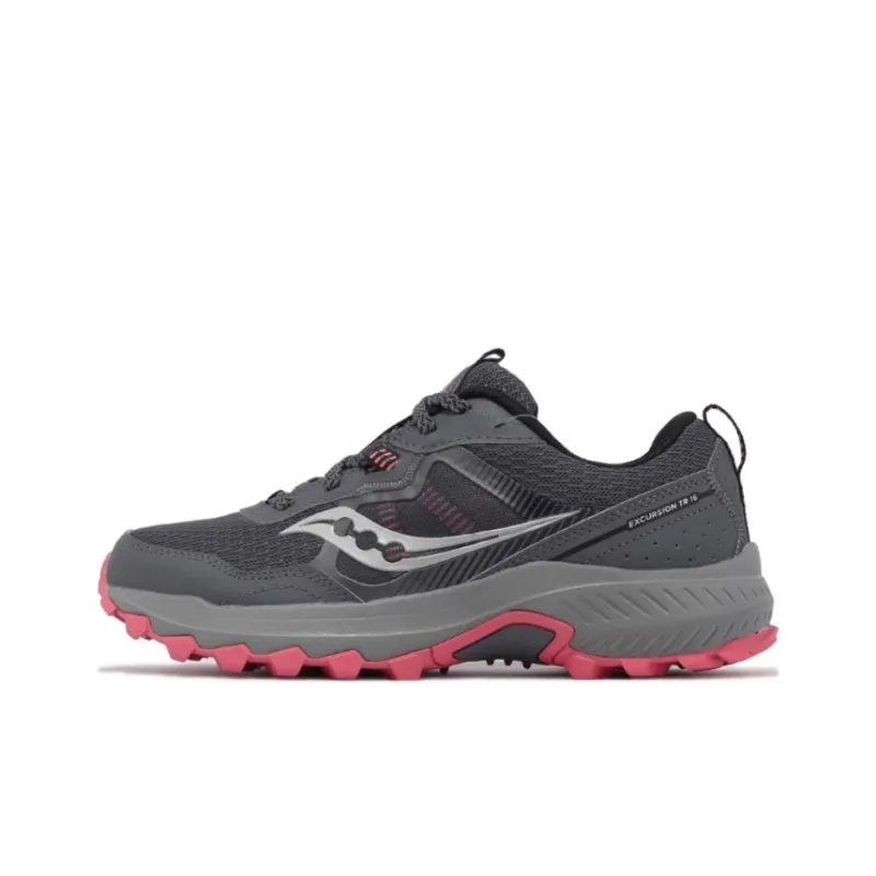 Saucony Excursion Slip Resistant Low Top Running Shoes Women's Gray-0