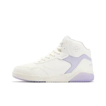 361° Winter Syndrome Coverage Warm And Wear Resistant High Top Skateboard Shoes Women's White Purple