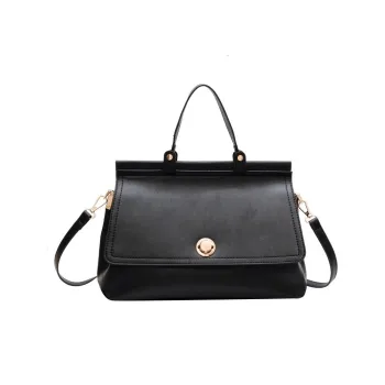 NOMK PU Tote Bag Shopping Bag Handbag Crossbody Bag Medium Size Women's Black/Brown