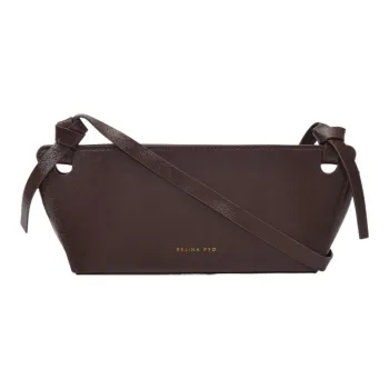 REJINA PYO Lambskin Shoulder Bag Crossbody Bag Mini Women's Chestnut/Black Chocolate