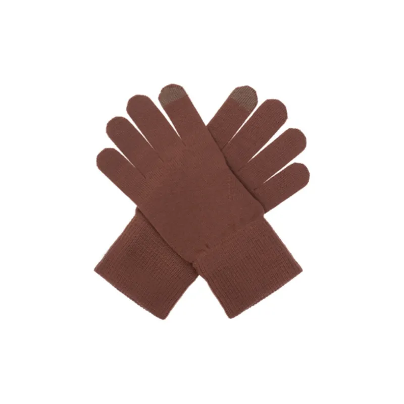 GIVENCHY Knit Gloves Men's Brown-1