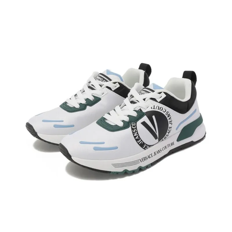 VERSACE JEANS Low Top Casual Shoes 4.5cm Men's White-2