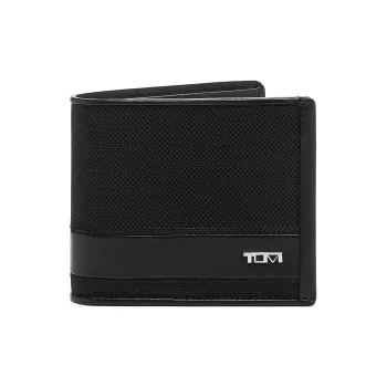 TUMI Alpha Nylon Card Holder Wallet Regular Men's Black