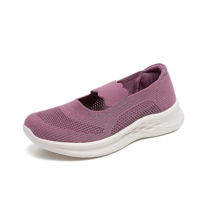 Mulinsen Cushioning, Moisture Wicking, Height Increasing, Lightweight, Breathable Low Top Casual Shoes Women's Purple-10