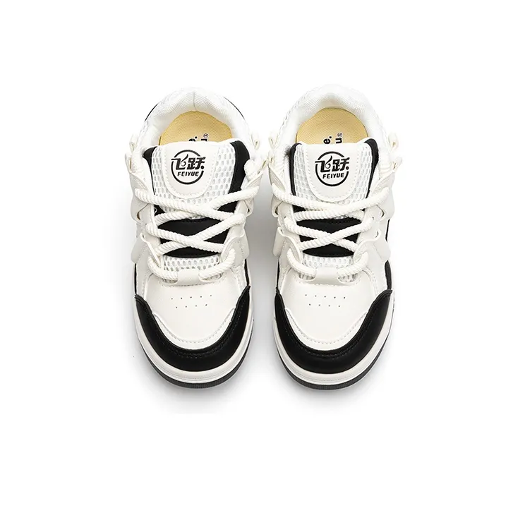 Dafu Leaps Forward Puffy Shoes Low Top Skateboard Shoes Women's White-2