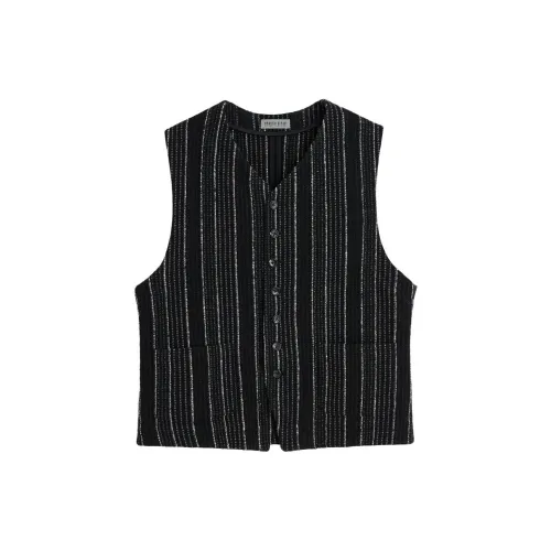 Emporio Armani X OUR LEGACY Emporio Armani Co-brand Vests Men Black