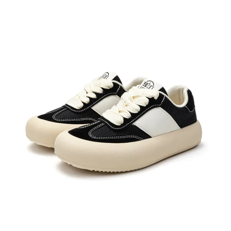 Dafu Leaps Forward Versatile Casual German Army Trainers Low Top Canvas Shoes Women's Black Skateboard Shoes-1