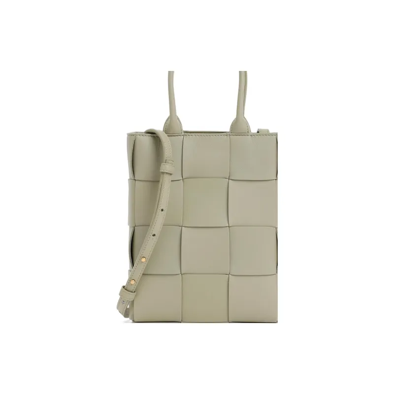 Bottega Veneta Sheepskin Handbag Women's Gray-4