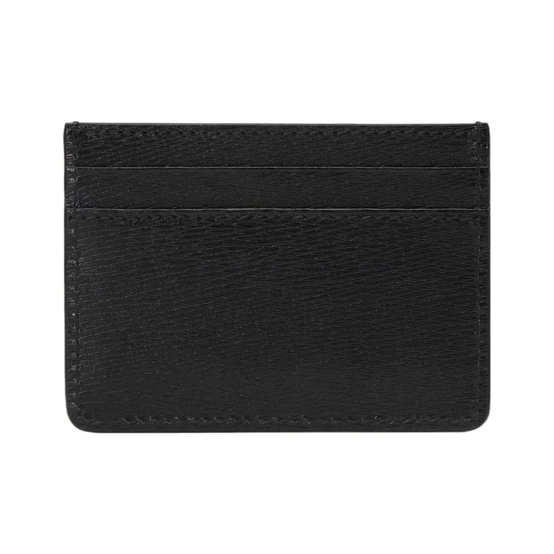 GUCCI Leather Card Holder Regular Women's Black-2