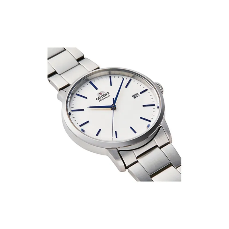 ORIENT Automatic Mechanical Movement Stainless Steel Strap Watch 40*12mm Men's Watches Silver Dial RA AC0E02S10B-1