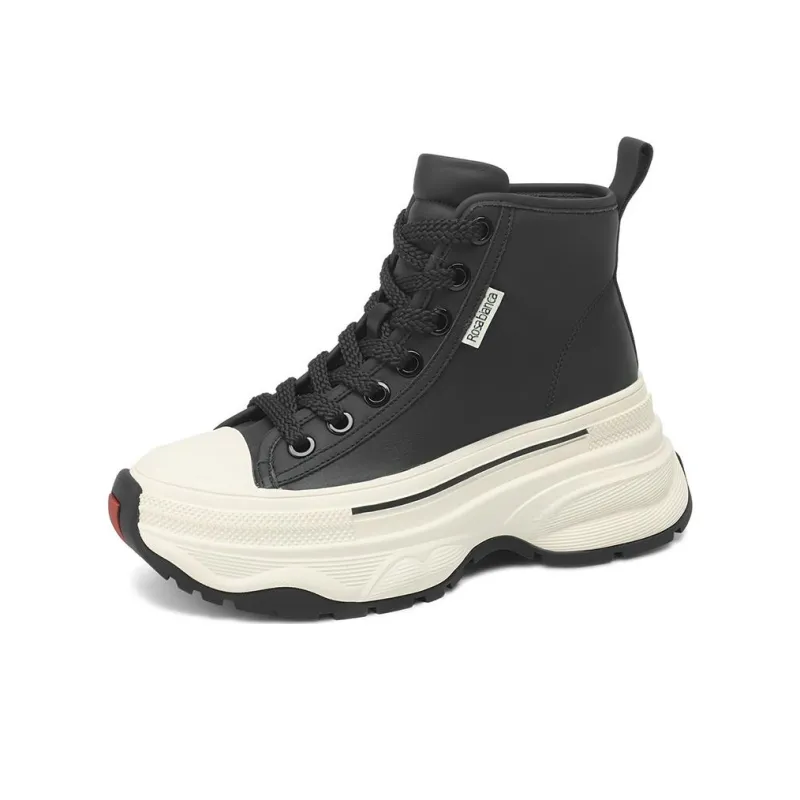 Rosa Bianca Cushioning Wear-Resistant High-Top Chunky Sneakers Women's-1