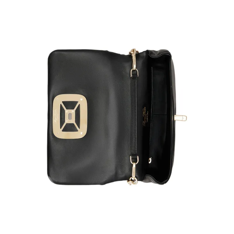 Roger Vivier Leather Crossbody Bag Shoulder Bag Women's Black-4