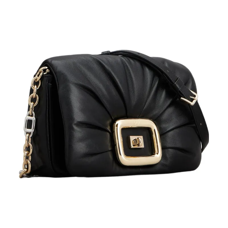 Roger Vivier Leather Crossbody Bag Shoulder Bag Women's Black-1