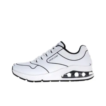 Skechers UNO 2 Cushioning Wear-Resistant Low-Top Casual Shoes Men's White
