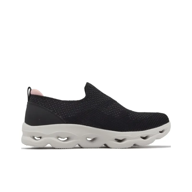 Skechers Slip Ins Glide-Step Allure Wear-resistant And Lightweight Low-Top Casual Shoes Women's Black-1