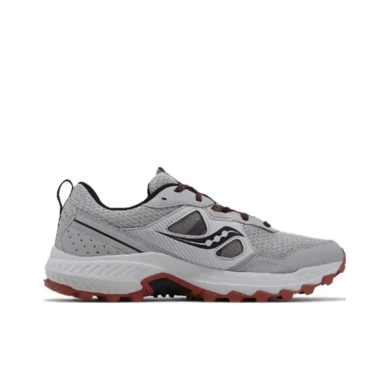 Saucony Excursion Anti Slip Wear Resistant Low Top Running Shoes Men's Gray Red-1