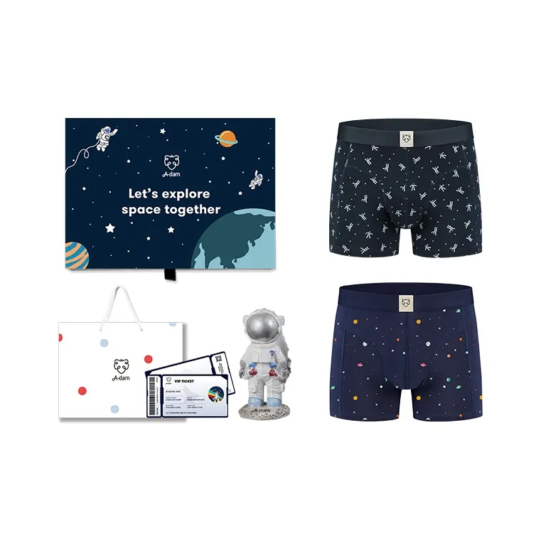 A damunderwear Dutch Luxury NASA Collaboration Boxer Shorts Men's 2 Boxes Of Gift Sets-12
