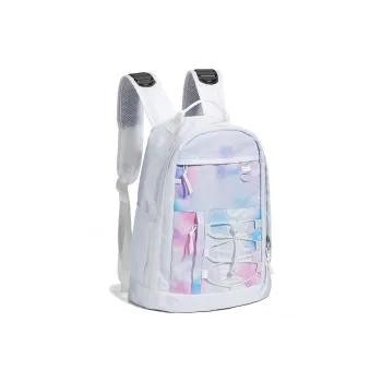 LOVERPUSS Polyester Backpack Regular Unisex Dazzling Color White