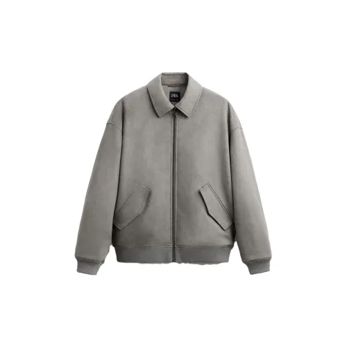 ZARA Jackets Men Gray