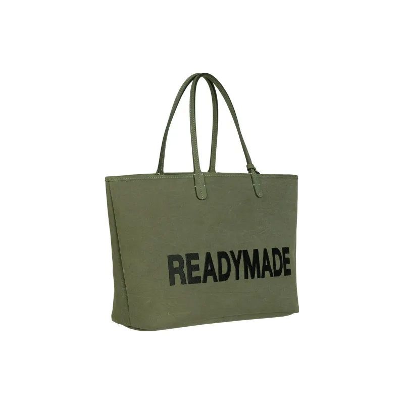 READYMADE Cotton Handbag Shoulder Bag Men's Khaki-1